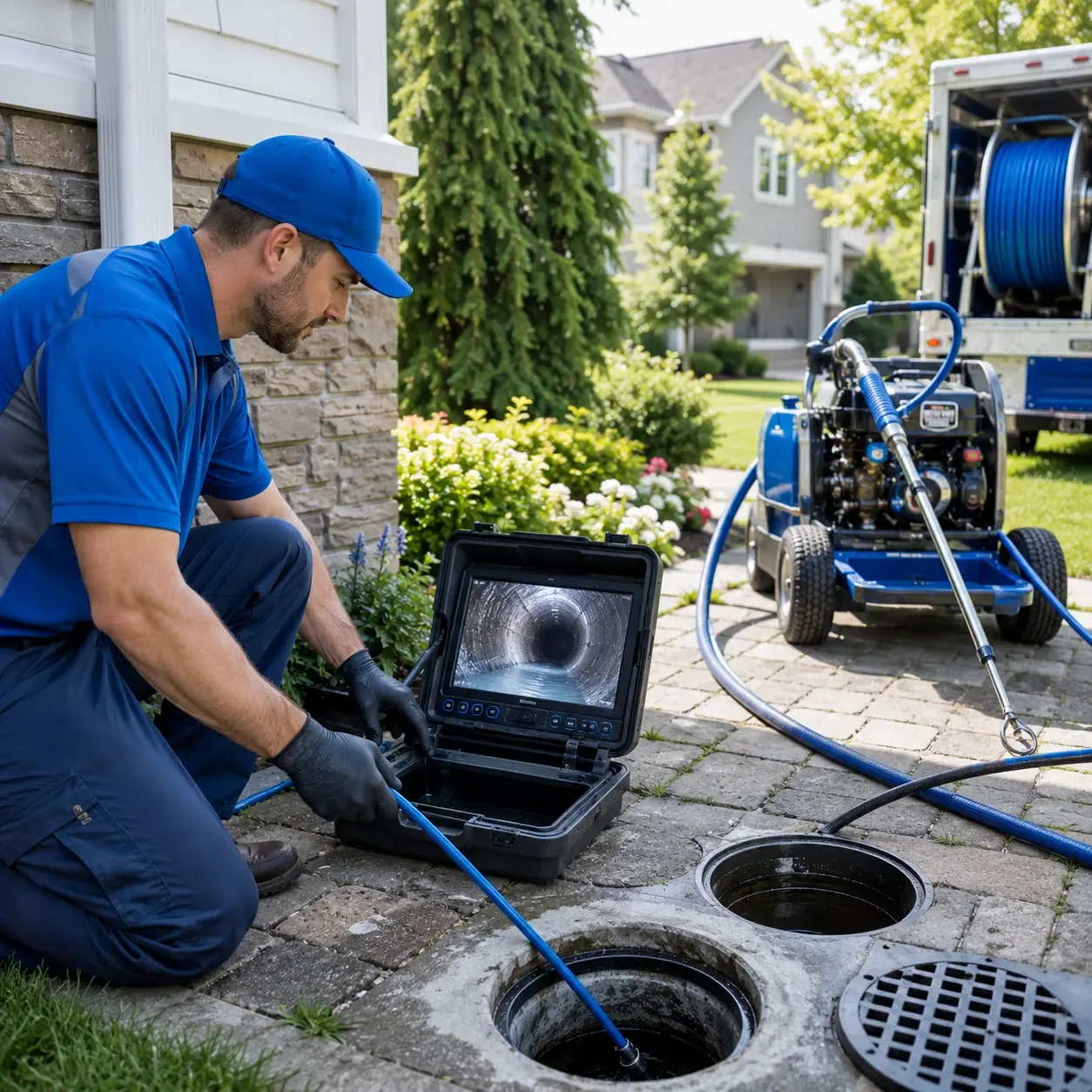 Outdoor drain cleaning professionals serving Suamico, WI