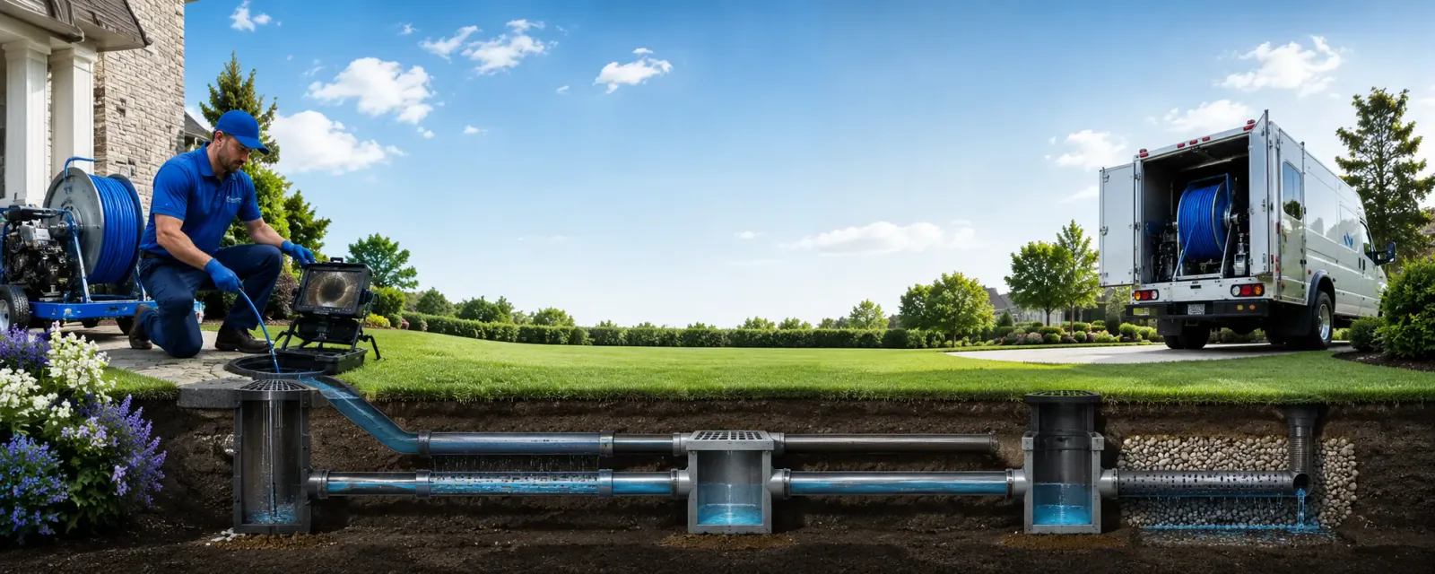 Outdoor drain cleaning information for Suamico, WI